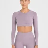 Staple Long Sleeve Crop Top