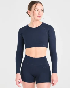Staple Long Sleeve Crop Top