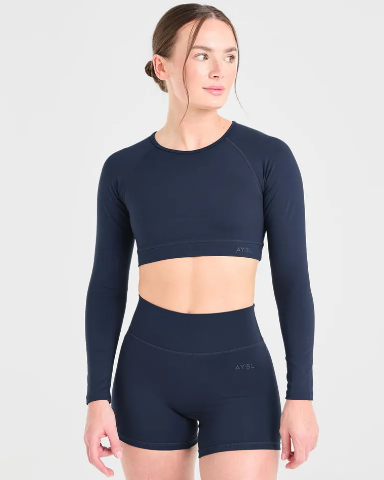 Staple Long Sleeve Crop Top