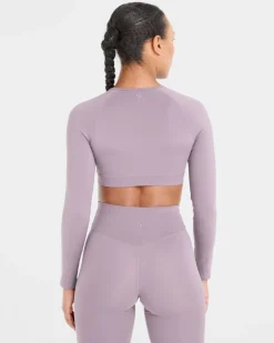 Staple Long Sleeve Crop Top