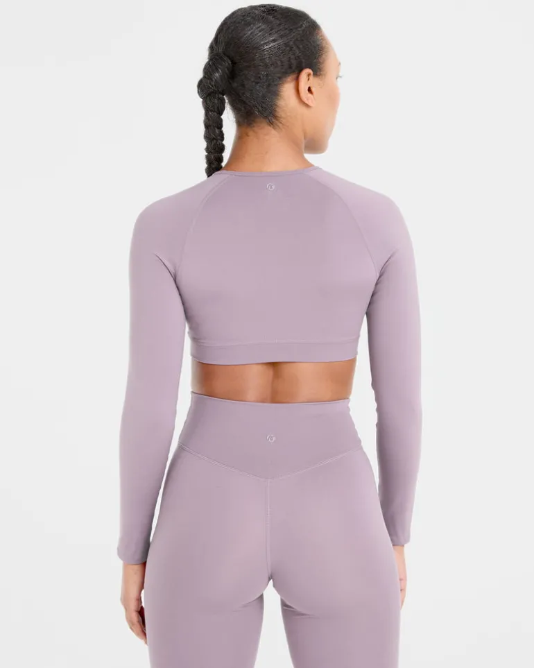 Staple Long Sleeve Crop Top