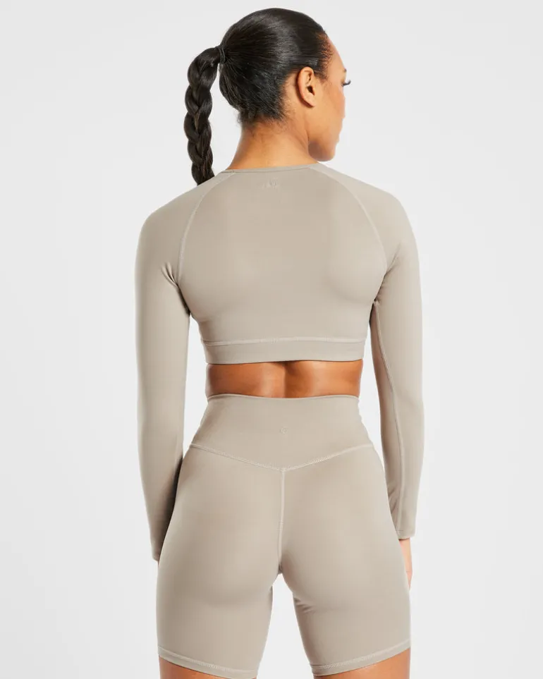 Staple Long Sleeve Crop Top
