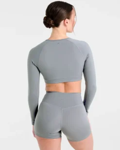 Staple Long Sleeve Crop Top