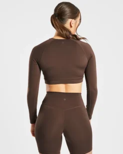 Staple Long Sleeve Crop Top
