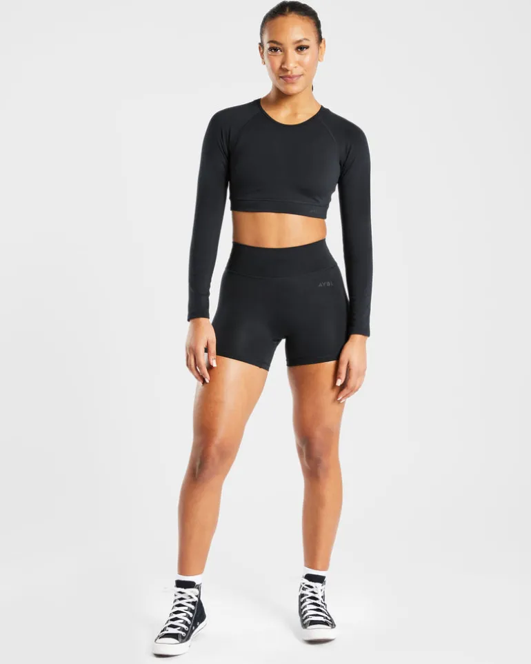 Staple Long Sleeve Crop Top