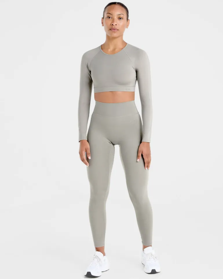 Staple Long Sleeve Crop Top