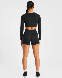 Staple Long Sleeve Crop Top