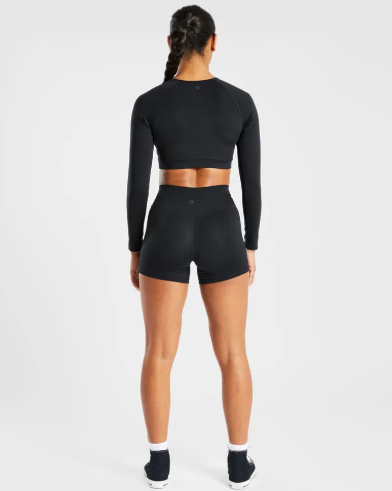 Staple Long Sleeve Crop Top