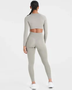 Staple Long Sleeve Crop Top