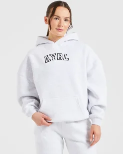 Varsity Embroidered Oversized Hoodie