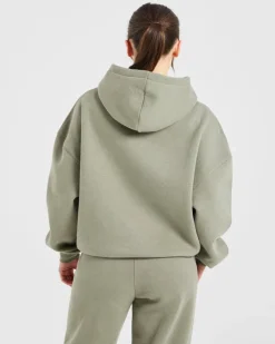 Varsity Embroidered Oversized Hoodie