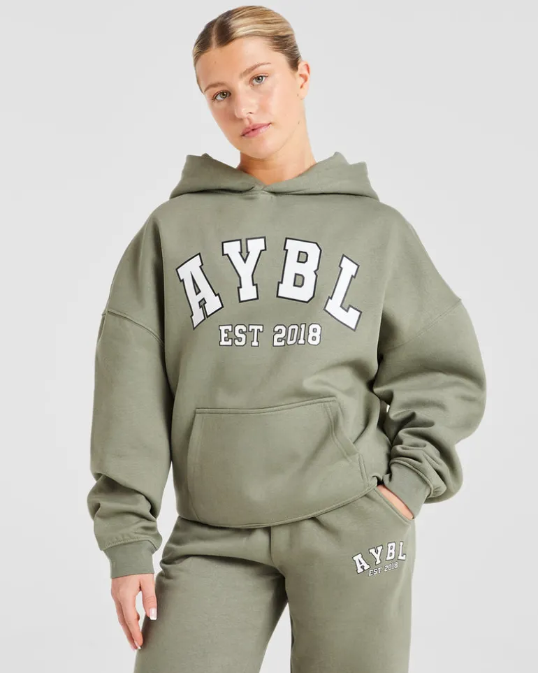 Varsity Graphic Oversized Hoodie