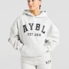 Varsity Graphic Oversized Hoodie