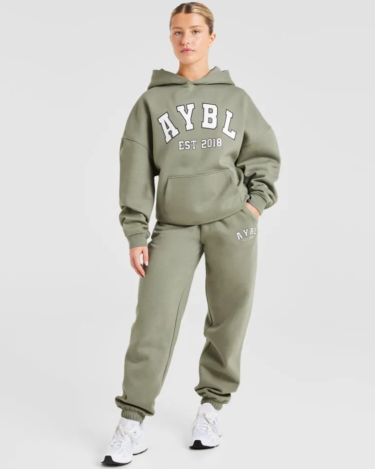 Varsity Graphic Oversized Hoodie