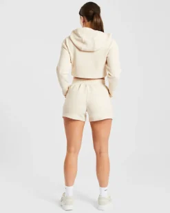 Waffle Crop Hoodie